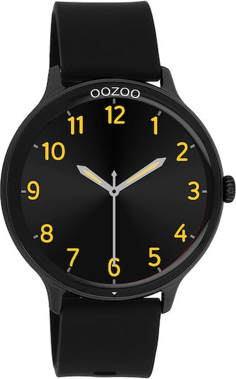 Oozoo Q00134 45mm Smartwatch με Παλμογράφο (Μαύρο)