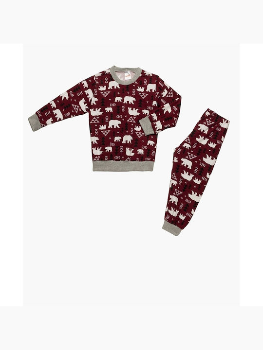 Minerva Pijama pentru copii De bumbac Burgundy Baby