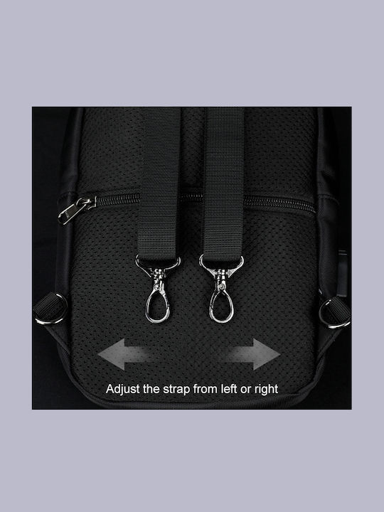 Herrentasche Schulter / Crossbody Schwarz