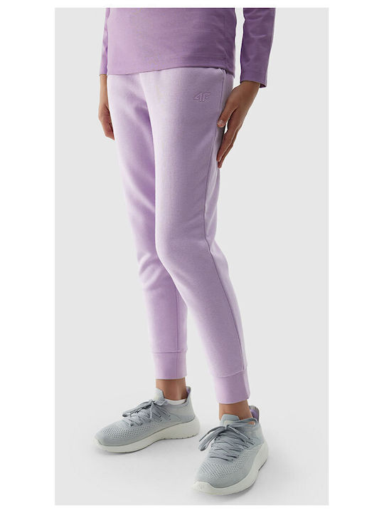 4F Copilăresc Pantalon de Trening Violet 1buc