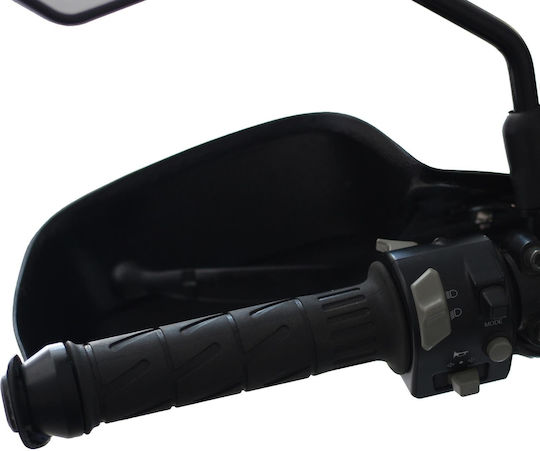 GP Kompozit Motorcycle Protective Hand Guards in Black Colour