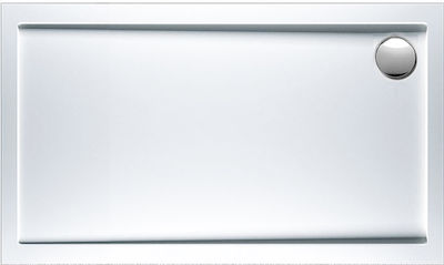 Sirene Rectangular Acrylic Shower White Extra Flat 140x70x5.5cm