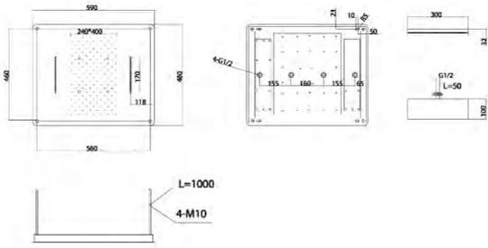 Excel Built-in Faucet Mixer for Shower 4 Exits Chrome
