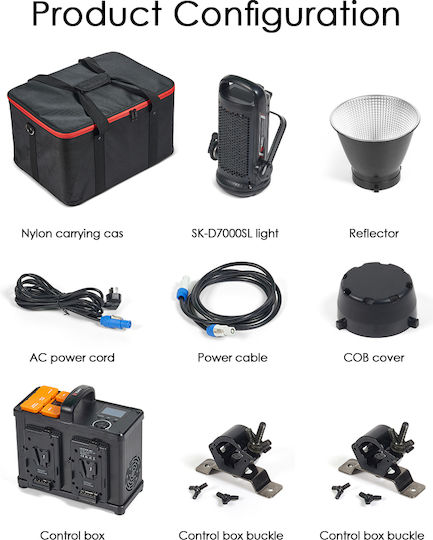 Tolifo Video Ziua 2700 - 6500K 670W cu Luminozitate LUX 110500 Lux