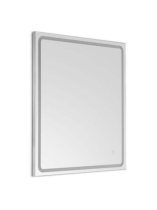 Ebir Iluminacion Ορθογώνιος Καθρέπτης Μπάνιου Led Αφής 80x60cm