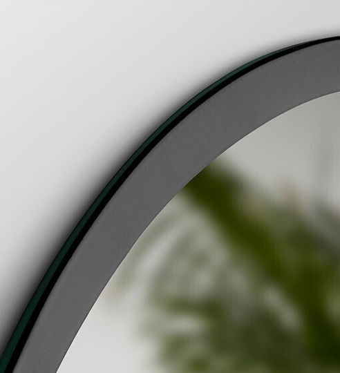 Ebir Iluminacion Οβάλ Καθρέπτης Μπάνιου Led από Μέταλλο 60x70cm Μαύρος