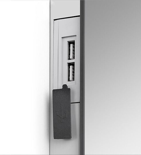 Ebir Iluminacion Rectangular Bathroom Mirror Led Touch 60x80cm