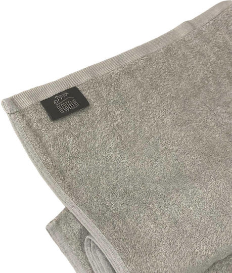 Decotelia Set 12 Hotelhandtücher 140x70 cm Gray