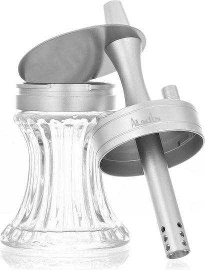 Aladin Ναργιλές 2 Go Alu Μονός Ασημί 23cm