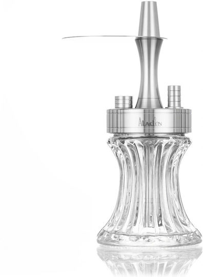 Aladin Ναργιλές 2 Go Alu Μονός Ασημί 23cm