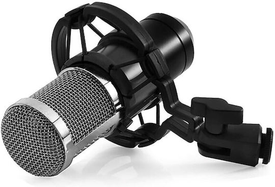 Media-Tech MT397S Set Condenser Microphone XLR / USB Desktop, Shock Mounted for Studio