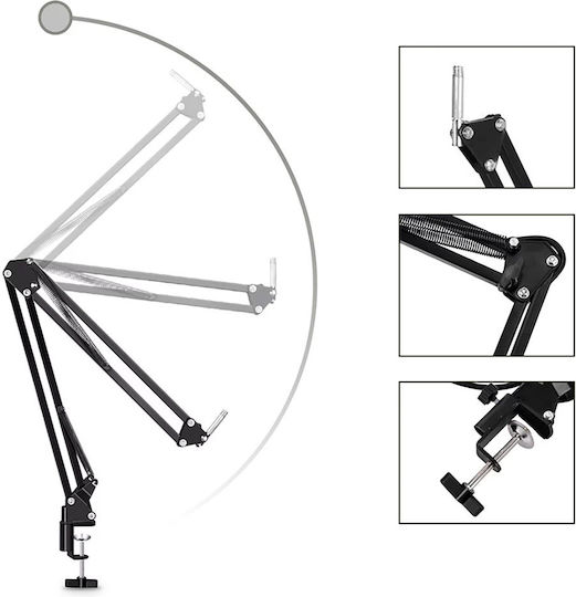 Media-Tech MT397S Set Condenser Microphone XLR / USB Desktop, Shock Mounted for Studio