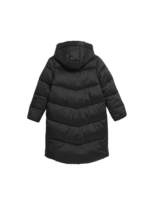 4F Kids Casual Jacket Short with Hood Black.