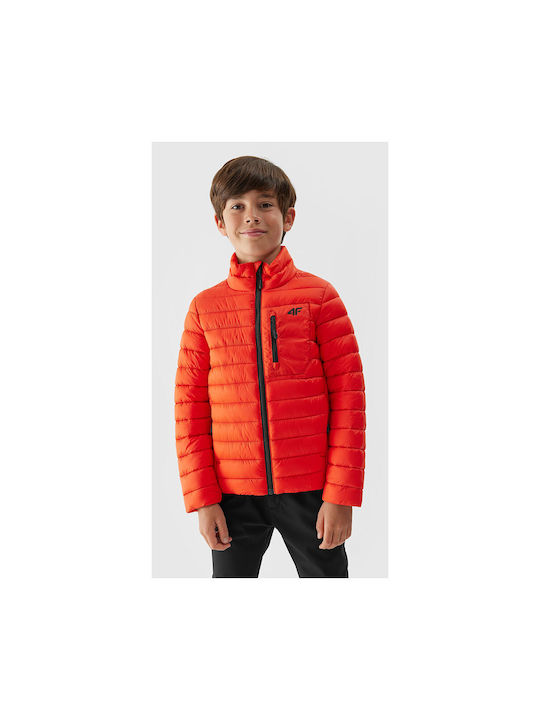 4F Casual Jacket Orange with Ηood