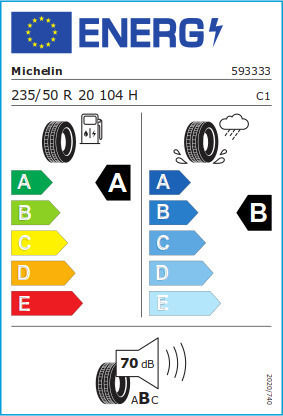Michelin Primacy 235/50R20 104E-Commerce-Website XL Sommerreifen Reifen für Elektrisch Passagier Auto