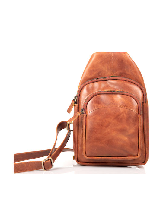-women's Leather Women's Bag Crossbody Tabac Brown