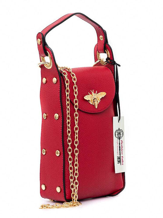 Fashion Tales Ταχυδρόμος Women's Bag Hand Red