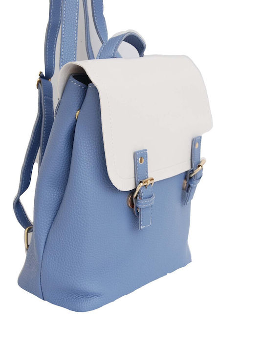 Vamore Δίχρωμο Damen Tasche Rucksack Hellblau