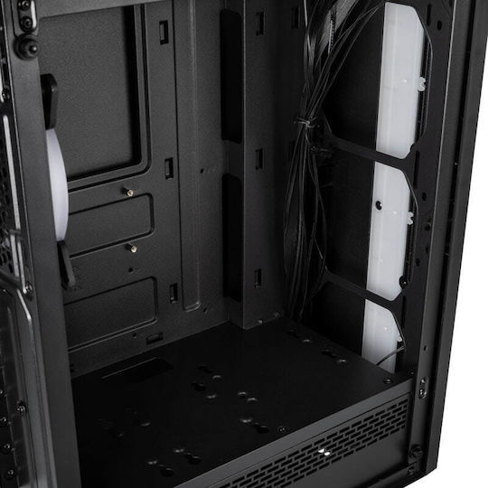 Kolink Inspire K7 Gaming Midi Tower Κουτί Υπολογιστή με Πλαϊνό Παράθυρο και RGB Φωτισμό Μαύρο