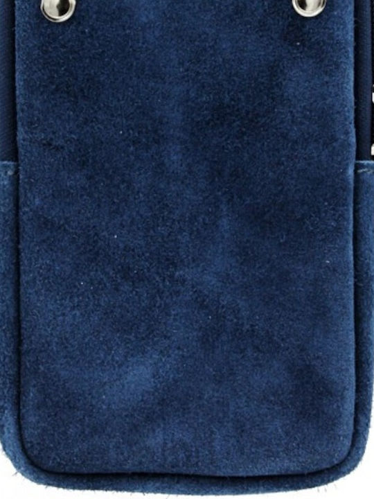 Taschen-Geldbörse Leder Damentasche Umhängetasche Blau