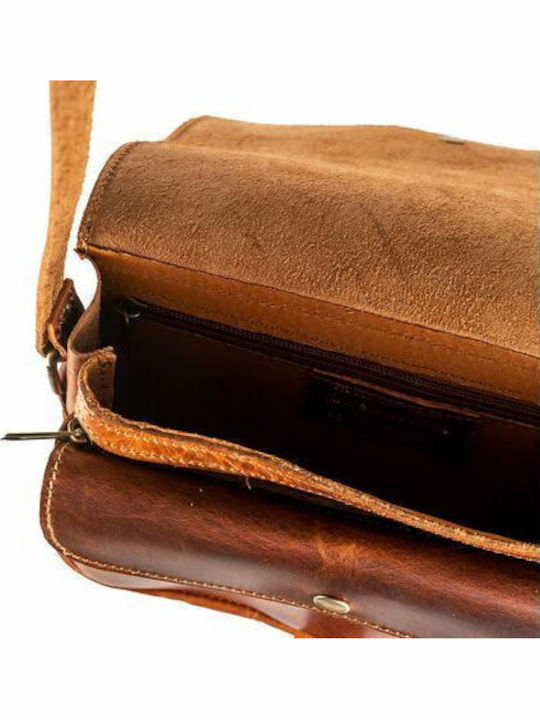 -women's Leather Women's Bag Crossbody Brown