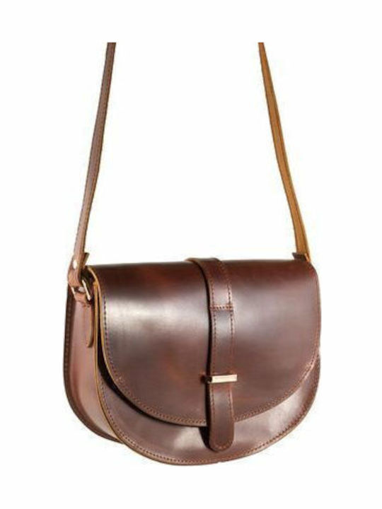 By -women's Leather Women's Bag Crossbody Brown