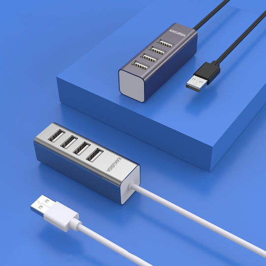 Kaku KSC-383 Hub USB 4 Porturi USB 2.0 cu Conectare USB-A Alb