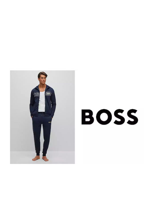 Hugo Boss Men's Sweatpants with Rubber Blue