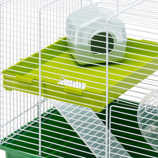 Ferplast Duo Cușcă pentru Rozătoare Cusca Hamster Verde 46x29x37.5cm