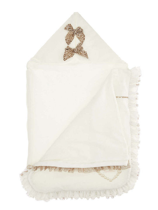 Monnalisa Winter Deckenschlafsack Ecru