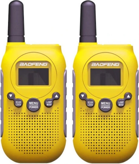 Baofeng BF-T6 PMR Wireless Transceiver 0.5W with Monochrome Display Yellow