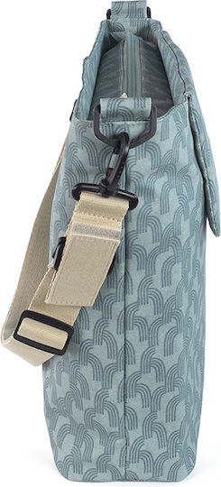 Walking Mum Walking Mum Shoulder Bag Changing Pad Tulum Blue 41x41cm