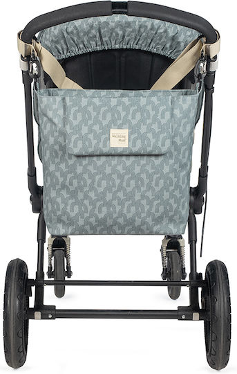 Walking Mum Walking Mum Shoulder Bag Changing Pad Tulum Blue 41x41cm