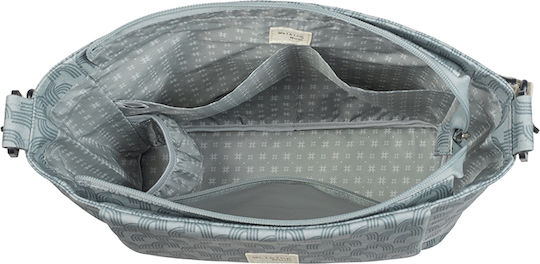 Walking Mum Walking Mum Shoulder Bag Changing Pad Tulum Blue 41x41cm