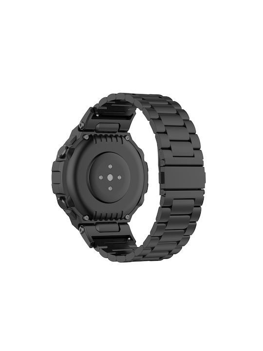 Milanese Strap Stainless Steel Black (Amazfit T-Rex 3)