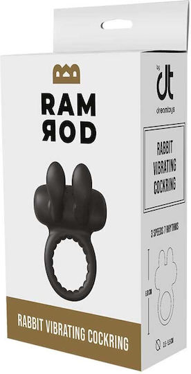 Dream Toys Ramrod Vibrating Ring Cock Black
