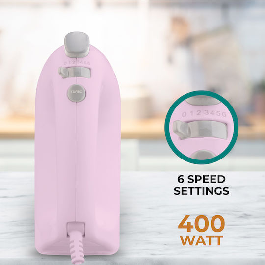 IQ Memories HM-211 Миксер Ръчен 400W Розов