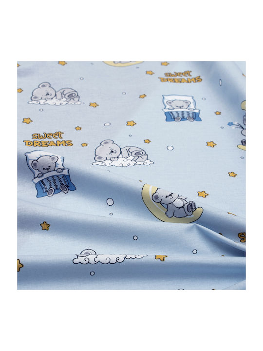 Dimcol Duvet Crib Cotton Light Blue 120x160cm