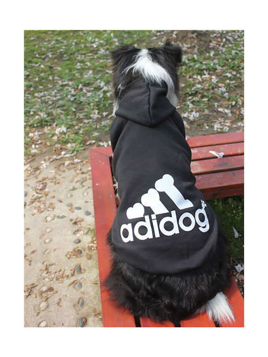 Forcats Adidog Sweatshirt Hund in Schwarz Farbe 55cm.