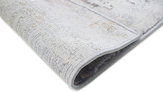 Decostar Oblong Des-s 1783-110 Modern Bedroom Rugs Set Gray DE172178 3pcs