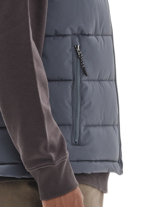 Geacă Fără Mâneci De Iarnă Puffer Waterproof Și Cu Protecție Împotriva Vântului Albastră