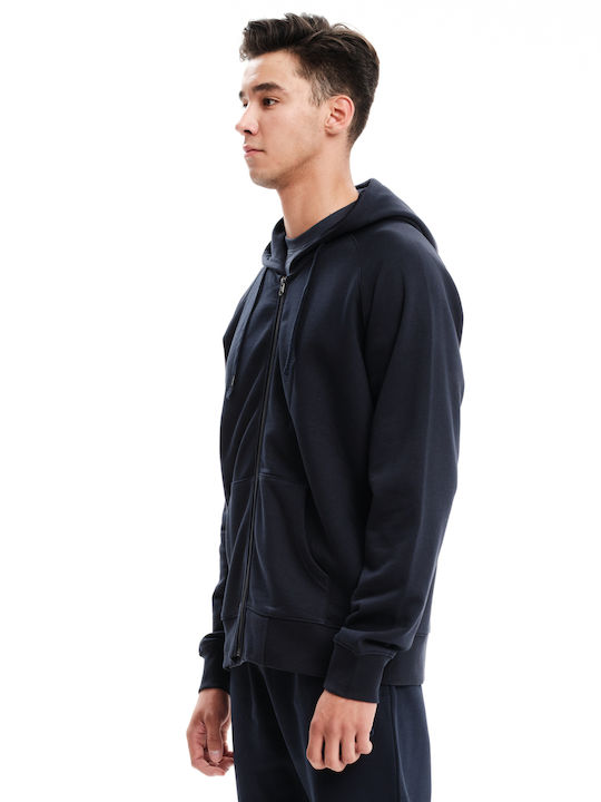 Emerson Men's Sweatshirt Jacket with Hood Navy Blue