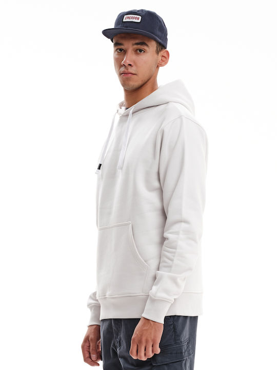 Emerson Men's Sweatshirt with Hood White