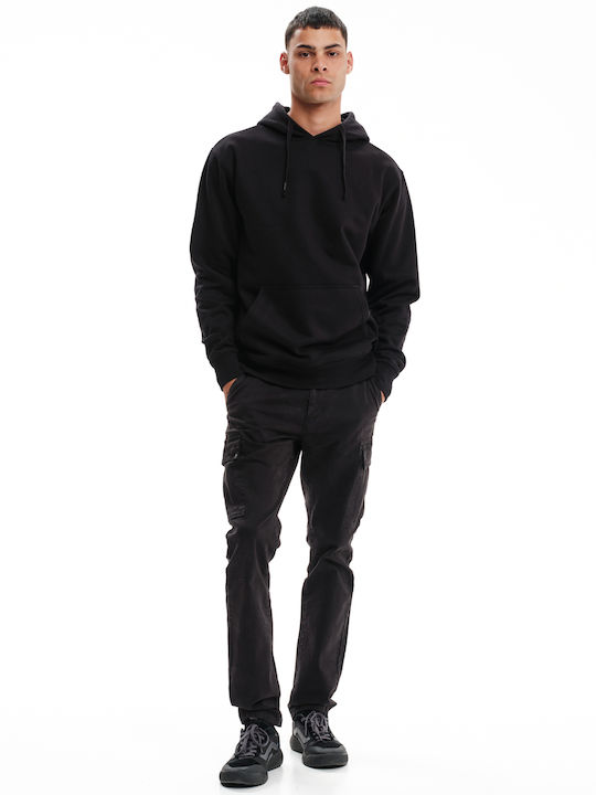 Sweatshirt with Hood Black