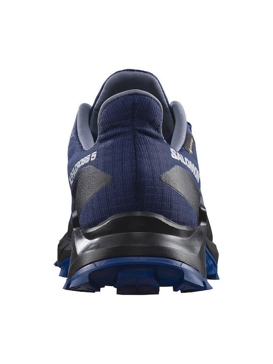 Alphacross 5 Sport Shoes Trail Running Blue Waterproof with Gore-Tex Membrane