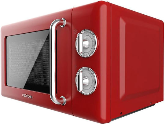 Cecotec ProClean 3010 Retro Microwave Oven 20lt Red