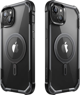 Supcase Ares 360 Vollschutz Kunststoff / Silikon / Gehärtetes Glas 2mm Schwarz (iPhone 15 Pro Max)