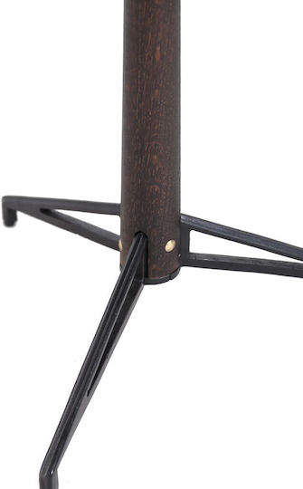 Bistro Round Table Kitchen from Solid Wood & Metal 68x68x77cm