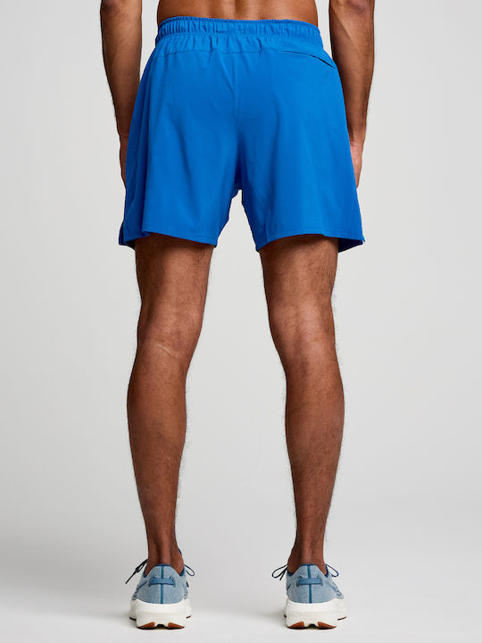 Saucony Outpace 5 Pantaloni Scurți Sport Bărbați Albastru