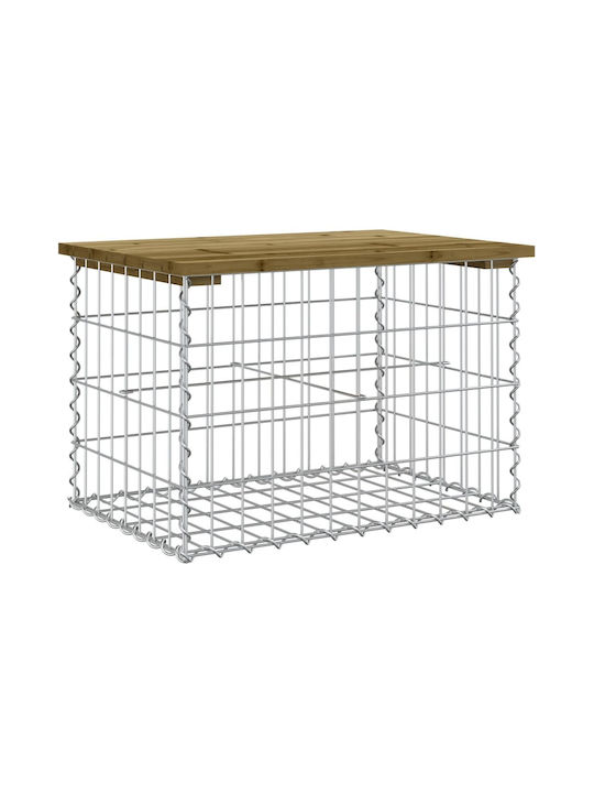 Bench Outdoor Wooden 63x44x42cm